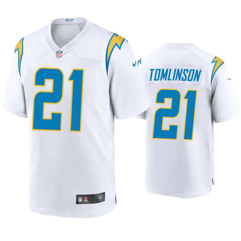 Men Los Angeles Chargers LaDainian Tomlinson White 2020 Vapor Limited Jersey