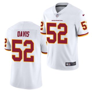 Men Washington Football Team 52 Jamin Davis White Vapor Untouchable Limited Stitched Jersey