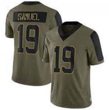 Men San Francisco 49ers 19 Deebo Samuel Nike 2021 Salute To Service Jersey