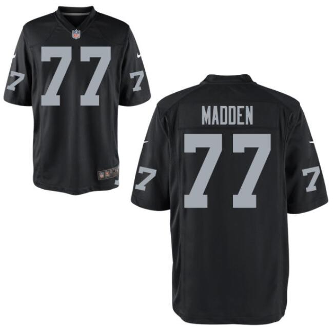 Men Las Vegas Raiders 77 John Madden Black Vapor Limited Jersey