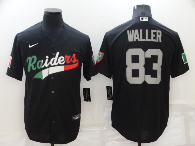 Men Las Vegas Raiders 83 Darren Waller Black Mexico Stitched Jersey