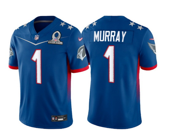 Men 2022 NFL Pro Bowl Arizona Cardinals 1 Kyler Murray NFC Blue Jersey