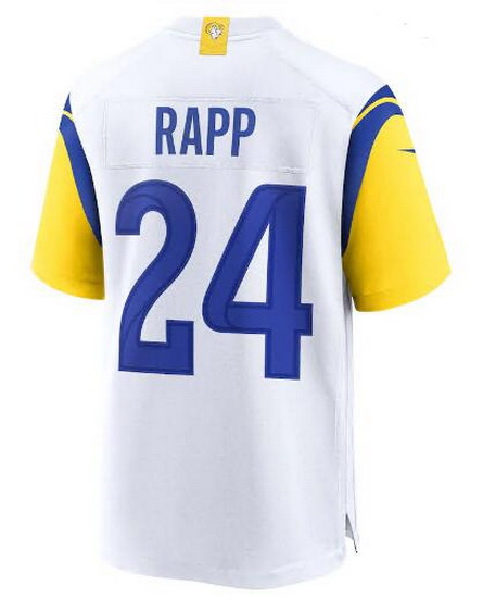 Youth Los Angeles Rams #24 Taylor Rapp White Stitched Football Limited Jersey