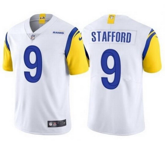 Youth Nike Los Angeles Rams 9 Matthew Stafford White Vapor Untouchable Limited Jersey