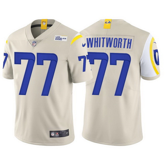 Men Nike Los Angeles Rams 77 Andrew Whitworth Bond Vapor Untouchable Limited Jersey