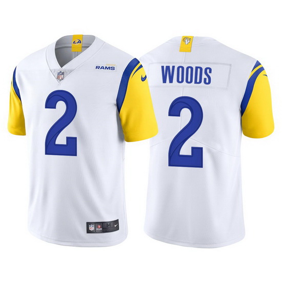 Men Nike Rams 2 Robert Woods White Vapor Untouchable Limited Jersey