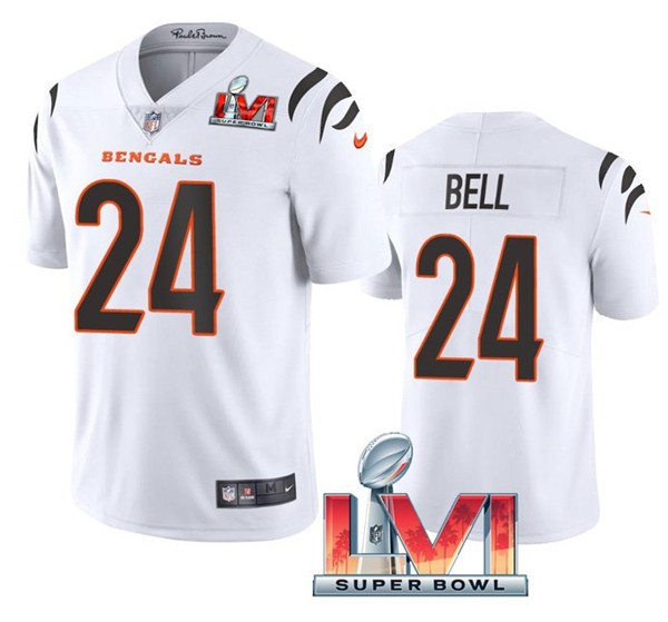 Nike Cincinati Bengals 24 Vonn Bell White 2022 Super Bowl LVI Va