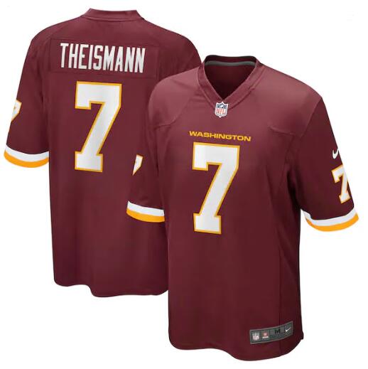 Men Nike Washionton 7 Joe Theismann Burgundy Red Team Color Mens Stitched NFL Vapor Untouchable Limi