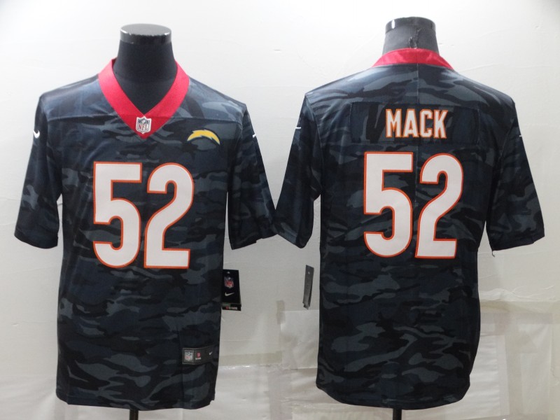 Men's Los Angeles Chargers #52 Khalil Mack Camo Limited Stitched