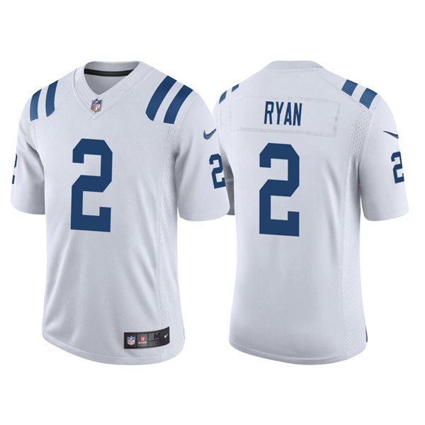 Men's Indianapolis Colts #2 Matt Ryan White Stitched Jersey