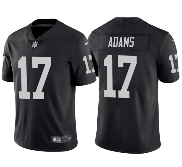 Men's Las Vegas Raiders #17 Davante Adams Black Vapor Limited St