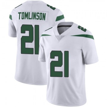 Men Nike New York Jets 21 LaDainian Tomlinson White Untouchable Vapor Limited Jersey