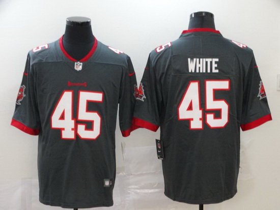 Youth Nike Tampa Bay Buccaneers 45 Devin White Pewter Alternate Vapor Limited Football Jersey