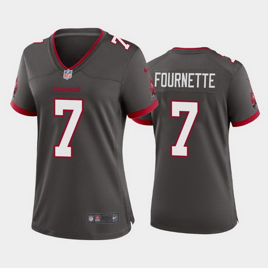 Women Nike Tampa Bay Buccaneers 7 Leonard Fournette Pewter Alternate Vapor Limited Jersey