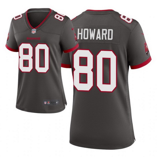 Women Nike Tampa Bay Buccaneers 80 O J Howard Pewter Alternate Vapor Limited Football Jersey