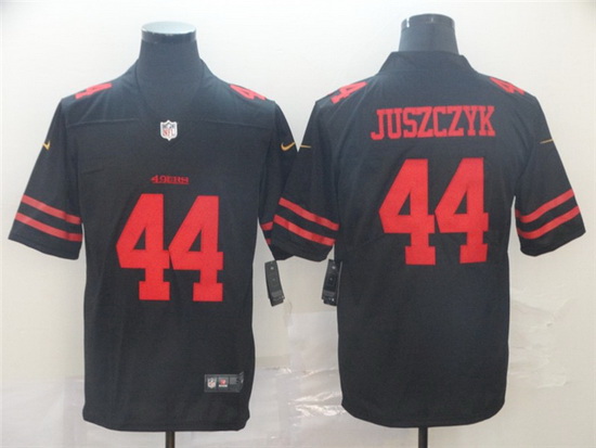 Youth Nike 49ers #44 Kyle Juszczyk Black Stitched NFL Vapor Untouchable Limited Jersey