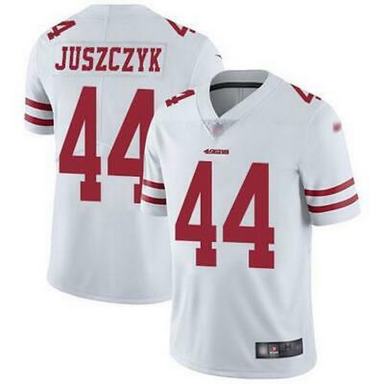 Youth Nike 49ers #44 Kyle Juszczyk White Stitched NFL Vapor Untouchable Limited Jersey