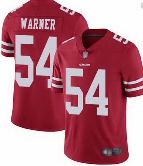 Youth Nike San Francisco 49ers Fred Warner 54 Red Vapor Untouchable Limited NFL Jersey