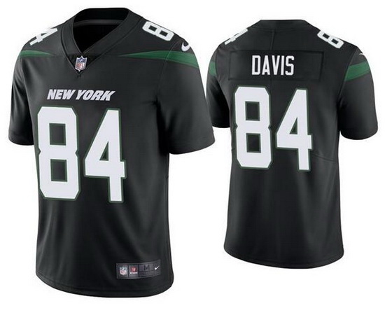 Youth New York Jets 84 Corey Davis Black Vapor Untouchable Limited Jersey