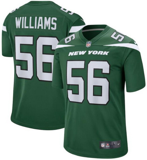 Youth New York Jets Quincy Williams #56 Green Vapor Limited Stitched Football Jersey