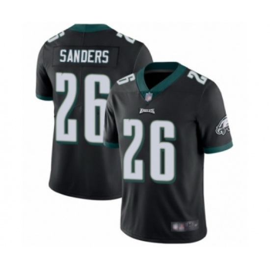 Youth Philadelphia Eagles #26 Miles Sanders Black Vapor Untouchable Limited Player Football Jersey