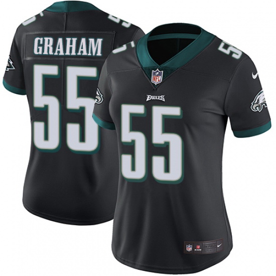 Women's Nike Philadelphia Eagles #55 Brandon Graham Black Alternate Vapor Untouchable Limited Player