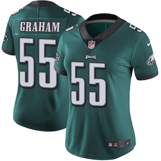 Women's Nike Philadelphia Eagles #55 Brandon Graham Midnight Green Team Color Vapor Untouchable Limi