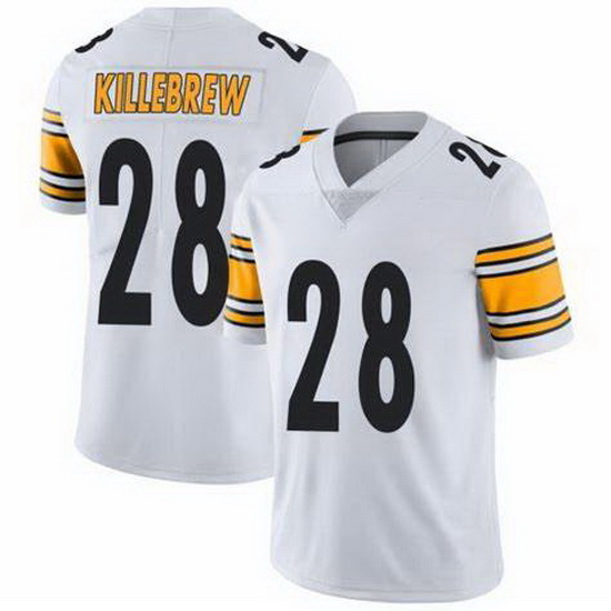 Men Pittsburgh Steelers Miles Killebrew #28 White Vapor Limited 