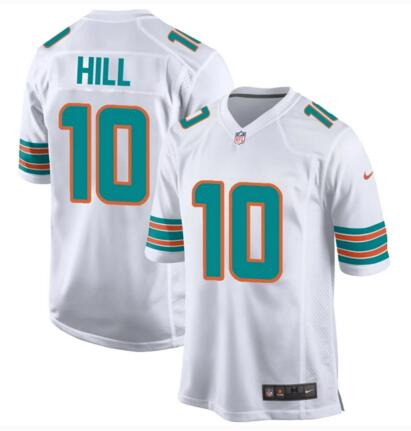 Youth Nike Miami Dolphins 10 Tyreek Hill White Vapor Limited NFL Jersey