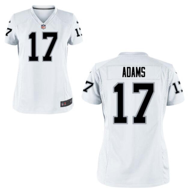 Women Las Vegas Raiders #17 Davante Adams White  Vapor Limited Stitched Jersey