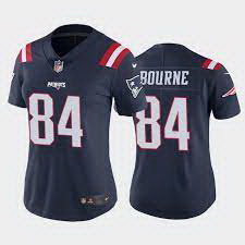 Women New England Patriots Kendrick Bourne #84 Rush Stitched NFL