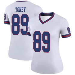 Women Nike New York Giants 89 Kadarius Toney White Rush Stitched