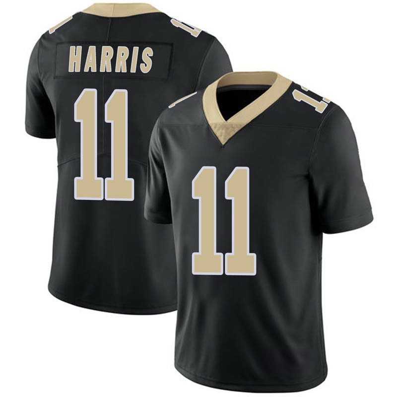 Men New Orleans Saints Deonte Harris #11 Black Vapor Limited Sti