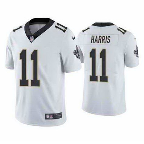 Men New Orleans Saints Deonte Harris #11 White Vapor Limited Sti