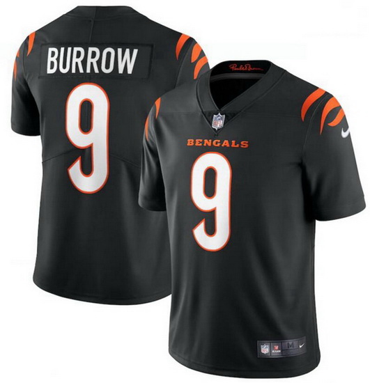 Youth Nike Cincinnati Bengals 9 Joe Burrow Black Vapor Limited Jersey