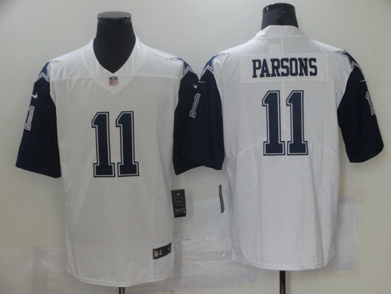 Youth Nike Dallas Cowboys Micah Parsons #11 White Thanksgiven Stitched NFL Jersey