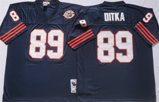 Men Chicago Bears 89 DITKA Navy Limited NFL Jersey