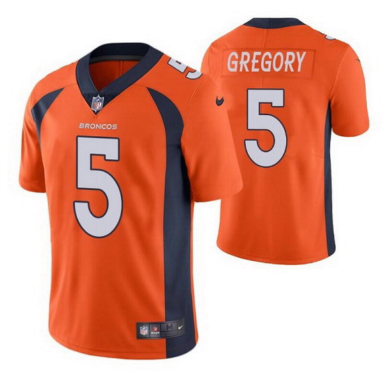 Men Denver Broncos 5 Randy Gregory Orange Vapor Untouchable Limi