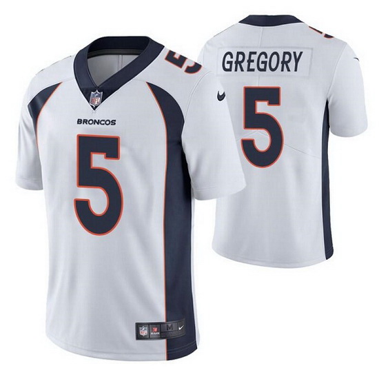 Men Denver Broncos 5 Randy Gregory White Vapor Untouchable Limit