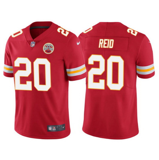 Men Kansas City Chiefs 20 Justin Reid Red Vapor Untouchable Limited Stitched Football jersey