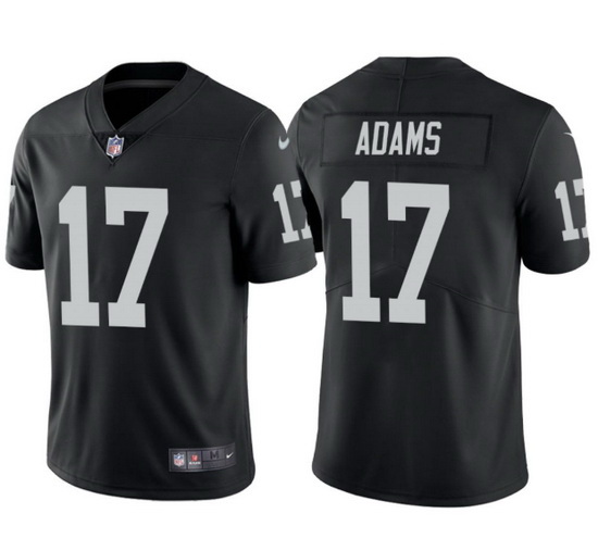 Men Las Vegas Raiders 17 Davante Adams Black Vapor Limited Stitched jersey