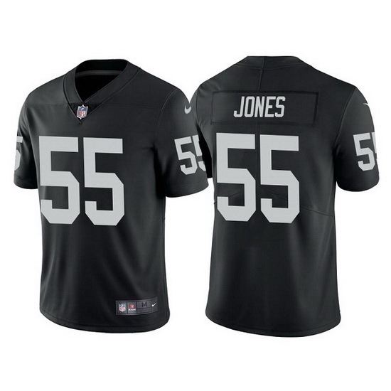 Men Las Vegas Raiders 55 Chandler Jones Black Vapor Limited Stitched jersey