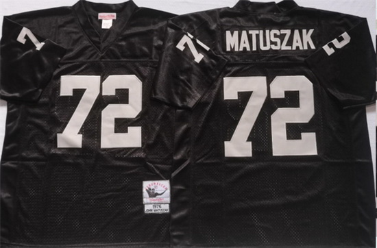 Men Las Vegas Raiders 72 John Matuszak White Limited Stitched jersey