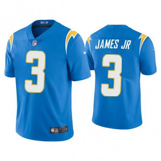 Men Los Angeles Chargers 3 Derwin James Jr  Blue Vapor Untouchab