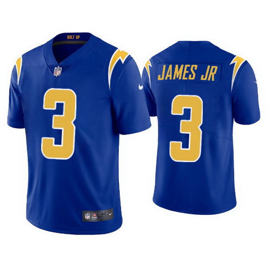 Men Los Angeles Chargers 3 Derwin James Jr  Royal Vapor Untoucha