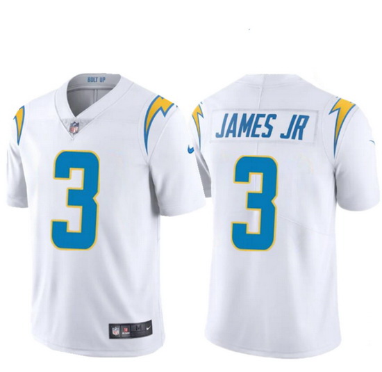 Men Los Angeles Chargers 3 Derwin James Jr  White Vapor Untouchable Limited Stitched jersey