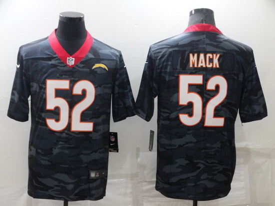 Men Los Angeles Chargers 52 Khalil Mack Camo Limited Stitched je