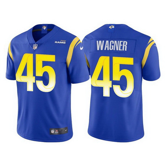 Men Los Angeles Rams 45 Bobby Wagner Royal Vapor Untouchable Lim