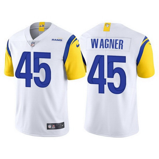 Men Los Angeles Rams 45 Bobby Wagner White Vapor Untouchable Lim