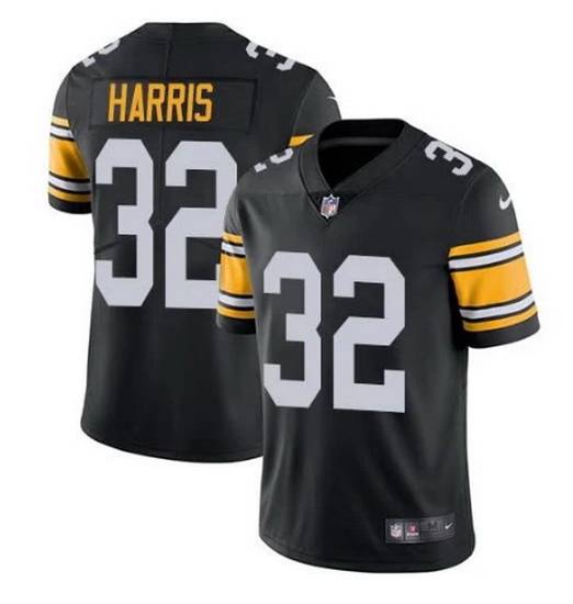 Men Pittsburgh Steelers 32 Franco Harris Black Vapor Untouchable